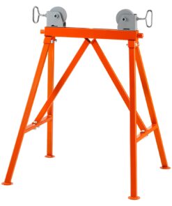 VEVOR Adjustable Roller Pipe Stand with Lockable Rollers