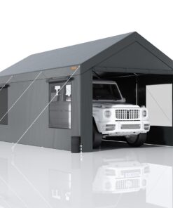 VEVOR Heavy-Duty Carport Garage Tent with Sidewalls and Windows