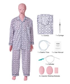 VEVOR Life-Size Male Nursing Training Manikin - Realistic PVC Anatomical Model for Comprehensive Medical Education
