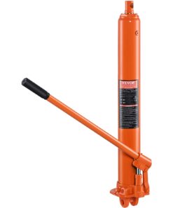 VEVOR 3 Ton Hydraulic Long Ram Jack with Adjustable Height 665-1170 mm (26.2-46 in) and Clevis Base for Engine Hoist and Garage Cranes