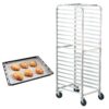 VEVOR 20 Tier Aluminum Bakery Rack with Brake Wheels