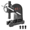 VEVOR 1 Ton Cast Iron Arbor Press with Handwheel and Versatile Molds   Rivet Press for Jewelry and Leather