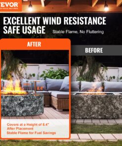 экран из Закаленного Стекла толщиной 6 мм для Наружных Газовых Пропановых Противопожарных Столов