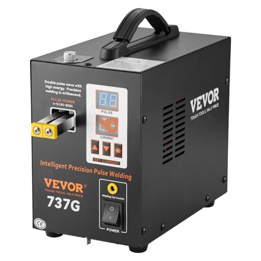 VEVOR 737G Portable Battery Pulse Spot Welder with 28KW Power and 2 Welding Modes for 012mm 0005 inch Nickel Stripes