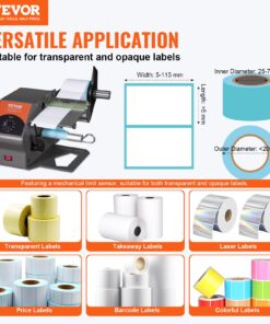 Suitable for Label Widths 5-115 mm (0.2-4.5 inches) and Lengths from 5 mm (0.2 inches)