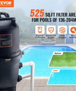 49 Sq.m (525 Sq.ft) Filter Area