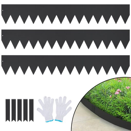 VEVOR Rustproof Steel Landscape Edging Set