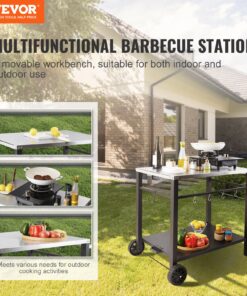 Double-Shelf Movable Food Prep Cart