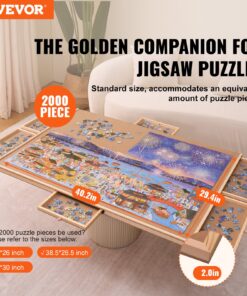 102x74.7 cm (40.2x29.4 in) Puzzle Organizer and Storage for Adults