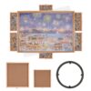 VEVOR 2000 Piece Rotating Wooden Jigsaw Puzzle Board with 6 Drawers and Cover
