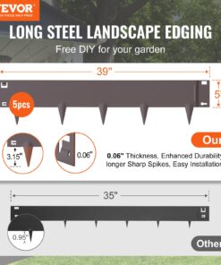 Flexible Rust-Resistant Garden Borders