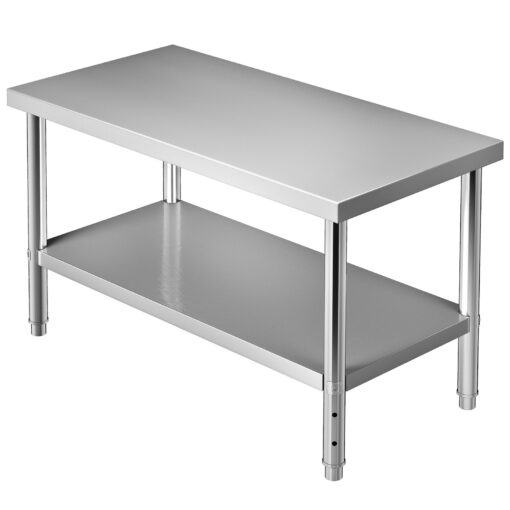 VEVOR Stainless Steel Prep Table 122 x 76 x 86 cm