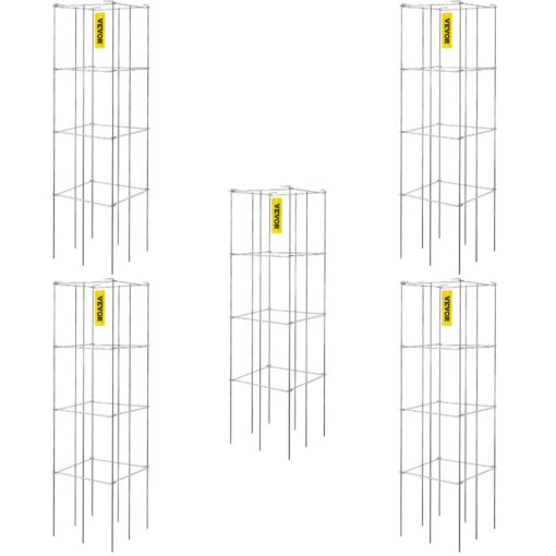 VEVOR 5 Pack 3 Tier Tomato Plant Support Cages