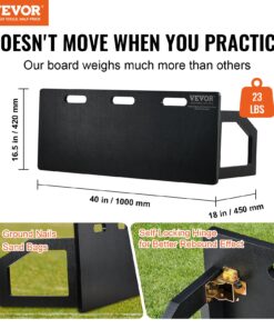 Складная футбольная стенка из полиэтилена высокой плотности с двумя углами наклона для тренировки паса и стрельбы