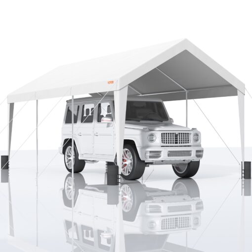 VEVOR 3x6m Heavy Duty Carport Canopy Tent with UV Resistant Waterproof Tarp