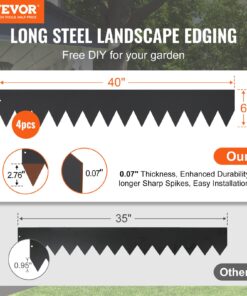 Rust-Resistant Bendable Garden Borders
