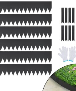 VEVOR Flexible Rust-Resistant Steel Landscape Edging 6-Pack