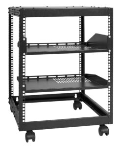 VEVOR 12U Open Frame Server Rack with Adjustable Depth 38-102 cm (15-40 inches)