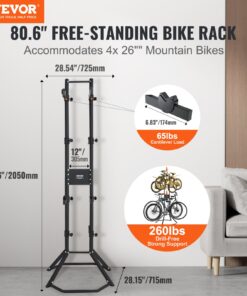 Free Standing Gravity Wall Mounted Bike Rack