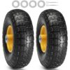 Колеса с бескамерными шинами VEVOR Solid PU Run Flat 10 дюймов 254 см 2 упаковки