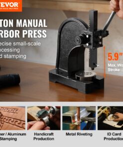 Heavy-duty Cast Iron Desktop Press for Precision Stamping and Forming with Molds