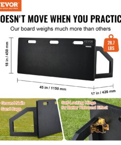 114x46 cm (45x18 in) Portable Soccer Wall with Dual Angles