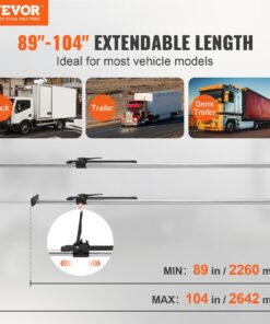 Adjustable 2260 mm to 2642 mm (89" to 104")