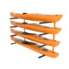 VEVOR 4 Capacity Wall Mounted Kayak Storage Rack