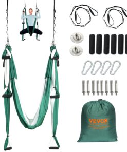 VEVOR Aerial Yoga Swing Set - 2.5 m (2.7 Yards) Nylon Hammock with Enhanced Handles and Ceiling Mount