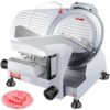 VEVOR 240W Commercial Electric Meat Slicer with 10 Inch 254 cm Carbon Steel Blade
