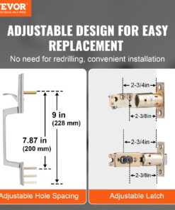 Suitable for 35mm to 44mm Doors