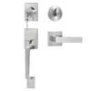 VEVOR Adjustable Satin Nickel Entry Door Handle and Deadbolt Set