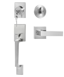 VEVOR Adjustable Satin Nickel Entry Door Handle and Deadbolt Set
