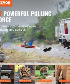 818 lbs) Dual-Gear Ratchet Power Puller Winch with 3 Hooks and 3.05 m (10 ft) Steel Cable