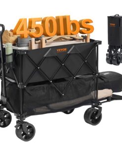 VEVOR Double Decker Foldable Wagon Cart