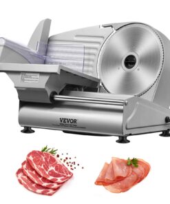 VEVOR 180W Electric Deli Food Slicer with 19cm SUS420 Stainless Steel Blade