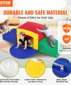5-Piece Foam Soft Play Equipment with Tunnel