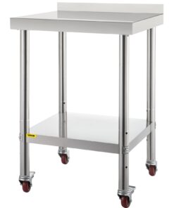 VEVOR Roostevabast Terasest Prep Tabel Backsplash