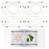 VEVOR 2PCS Stainless Steel Sink Protector Grid Set