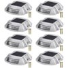 Solar Powered Driveway and Dock Lights 8 Pack