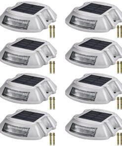 Solar-Powered Driveway and Dock Lights 8-Pack