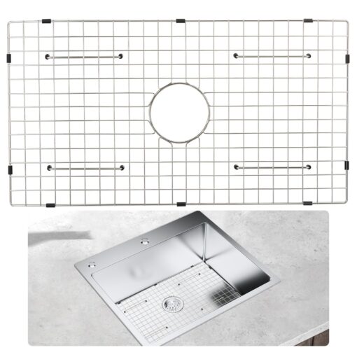 VEVOR Stainless Steel Sink Protector Grid 724cm x 396cm 285in x 156in with Centered Drain and R10 Corner Radius