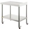 VEVOR Stainless Steel Prep Table with Backsplash