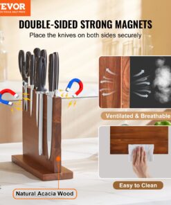 Acacia Wood Knife Holder