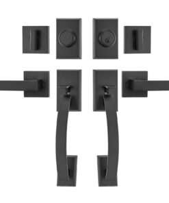 VEVOR Double Door Handle Set with Adjustable Hole Spacing (20-22.8 cm)