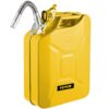 VEVOR 20L  53 Gallon Yellow Jerry Fuel Can with Flexible Spout   Rustproof  Heat resistant Steel for Cars