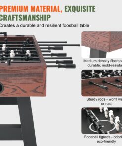 Футбольный стол для игры в помещении с Регулируемыми Ножками и Подстаканниками