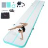 VEVOR 6m 20ft Inflatable Air Track Gymnastics Tumbling Mat with Pump for Training and Yoga