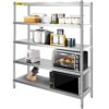 VEVOR 5 Tier Stainless Steel Storage Shelf