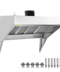 VEVOR 8FT (2.44m) Commercial Exhaust Hood for Kitchens and Food Trucks